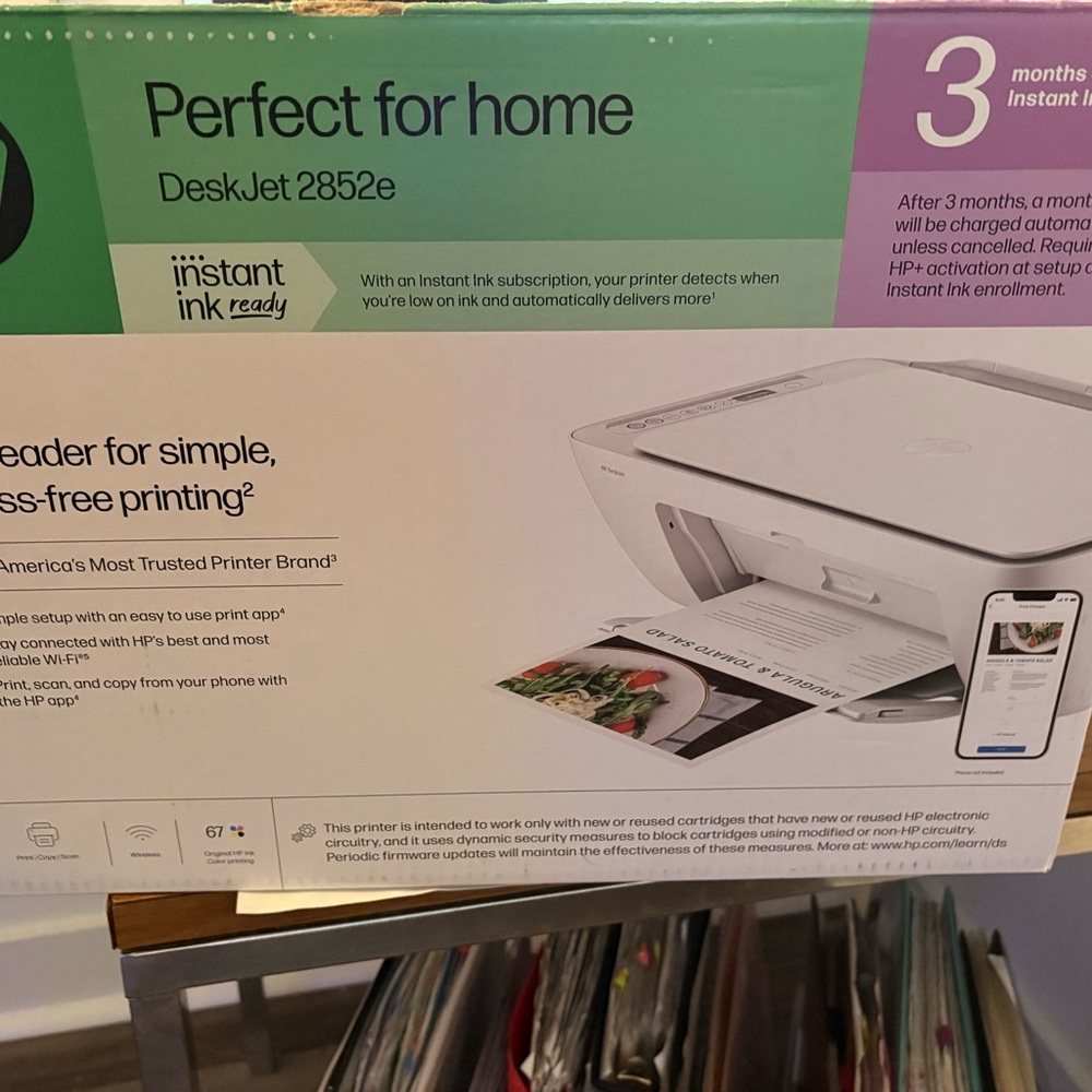 HP DeskJet 2852e Wireless Printer in White